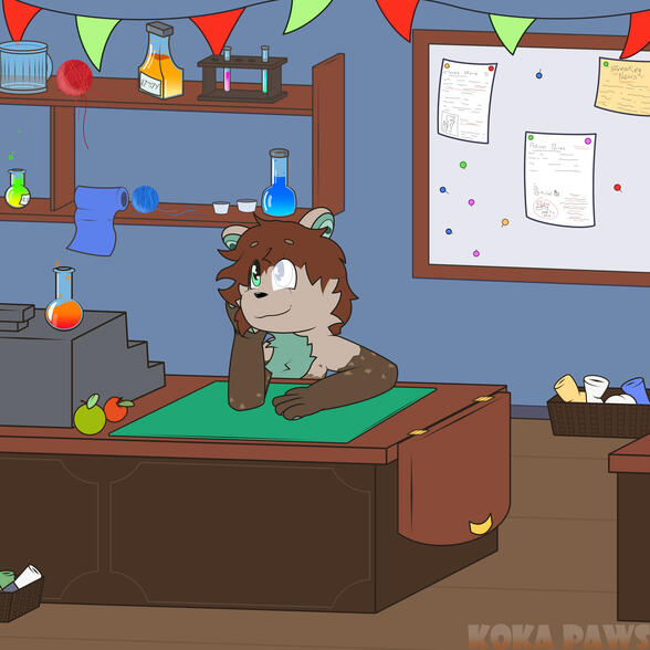 Flat Colour + Complex Background