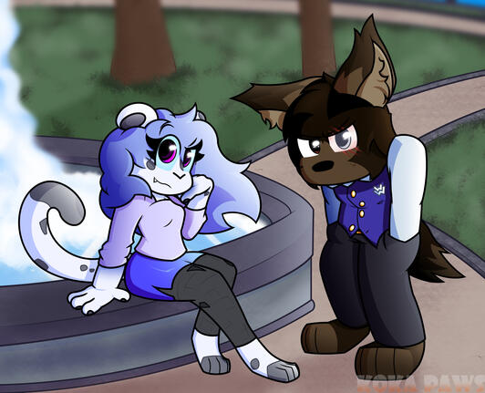 Rendered + 2 Characters + WIP Complex Background